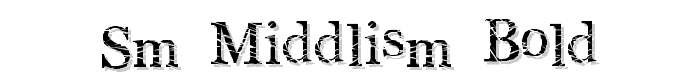 SM_middlisM Bold font